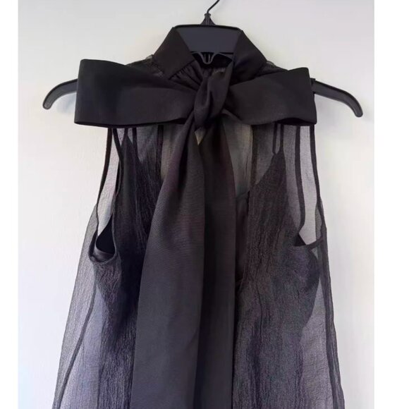 NEW STAUD Albee Maxi Dress Gown XSmall Black White Floral Cocktail *Cover Only* - Picture 5 of 8